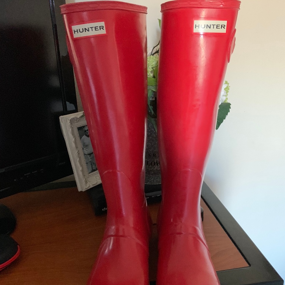 Red Hunter Boots